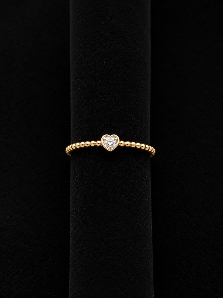 Anillo fino de corazón OL