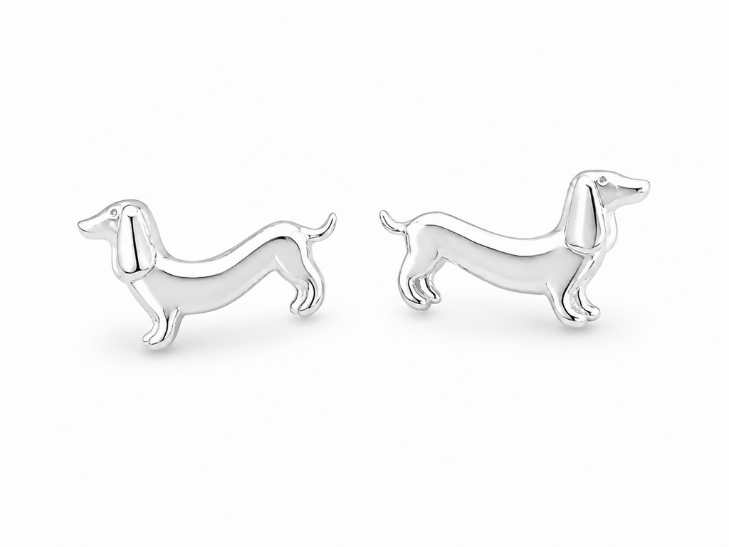 Aretes de perro salchicha