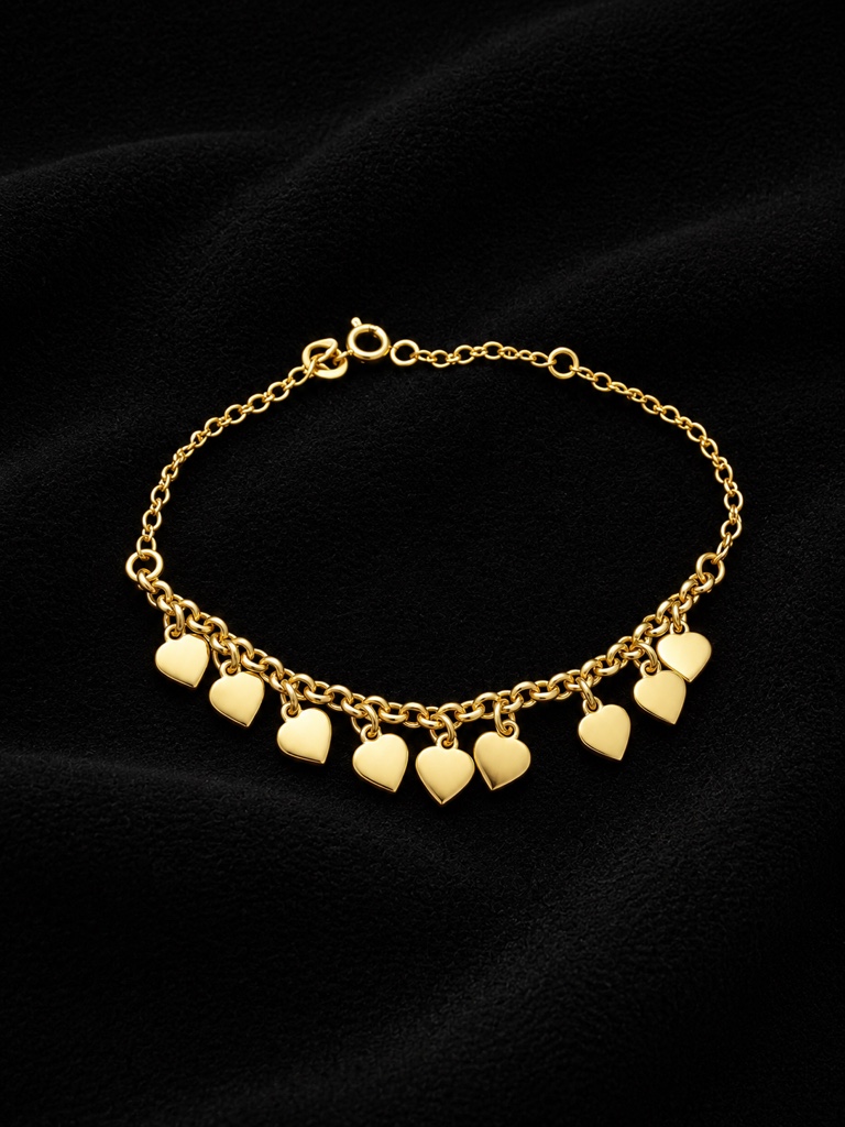 Pulsera de corazones