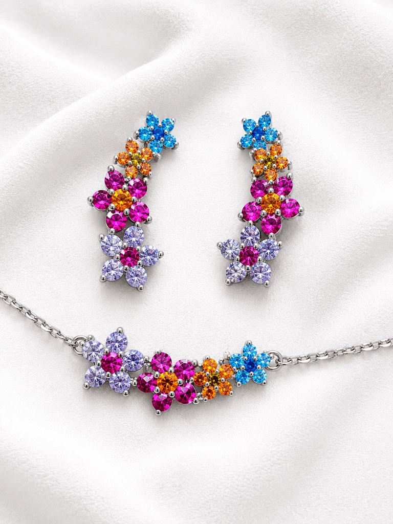 Juego de flores de colores