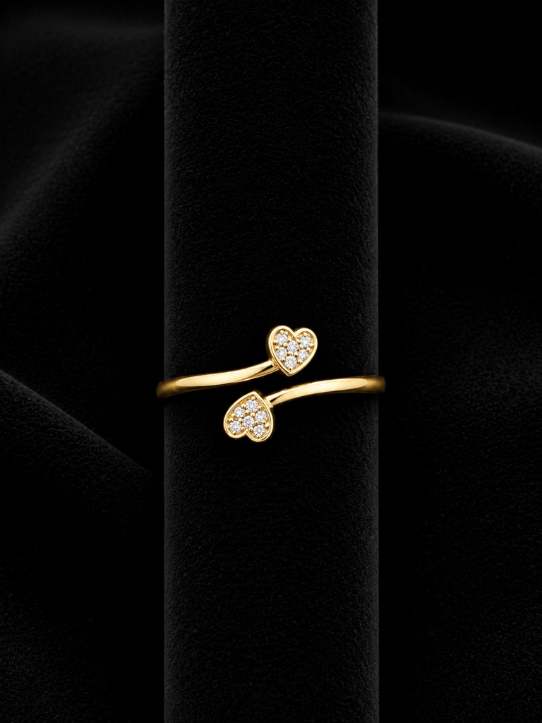 Anillo 2 corazones OL