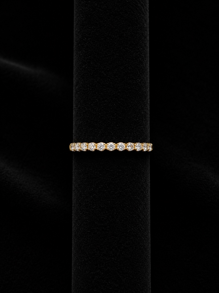 Anillo de piedra blanca OL