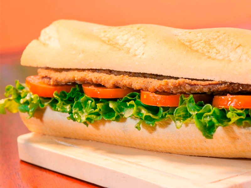 Sándwich de milanesa comun