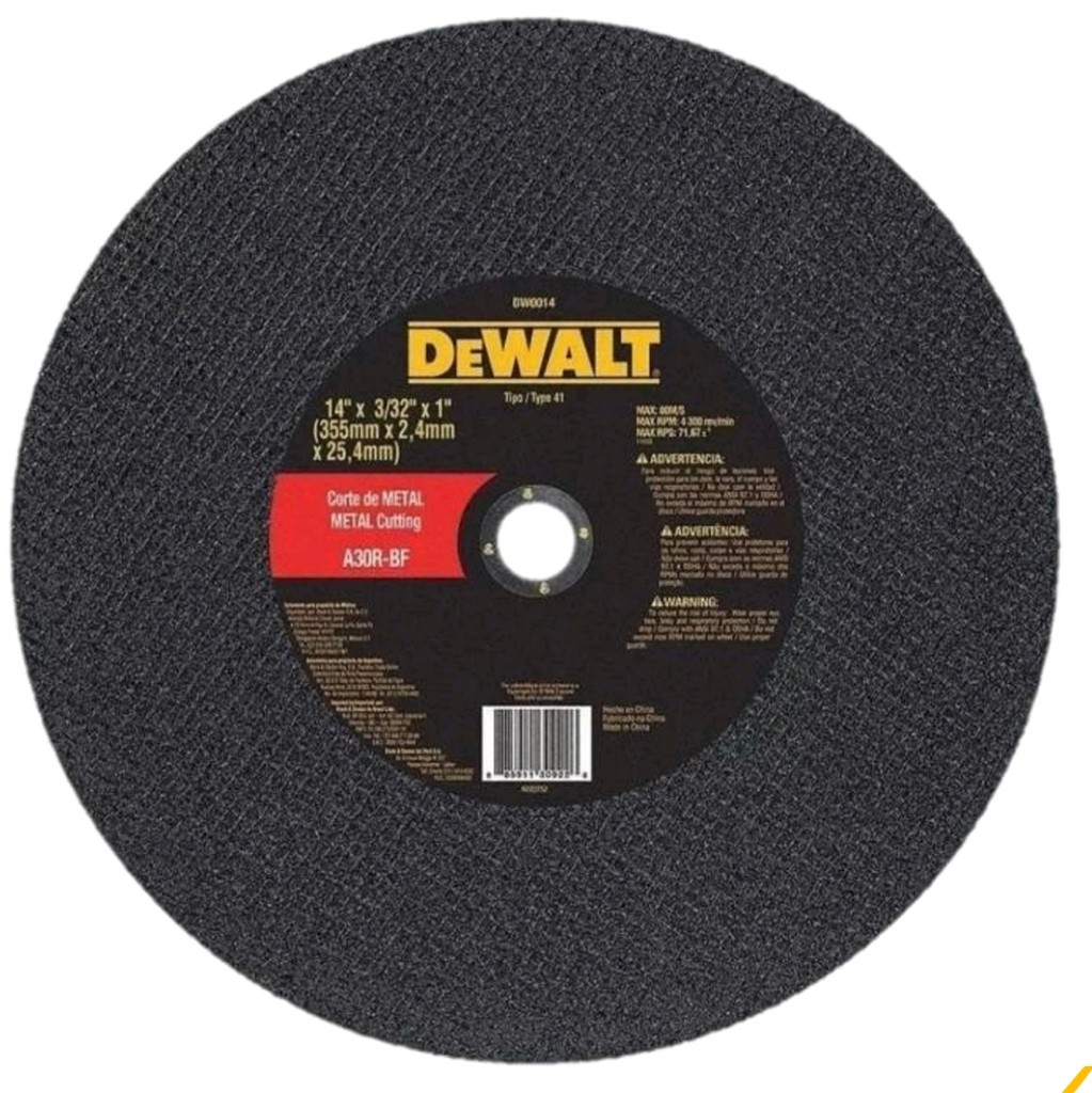 Disco tronzadora dwalt 14"