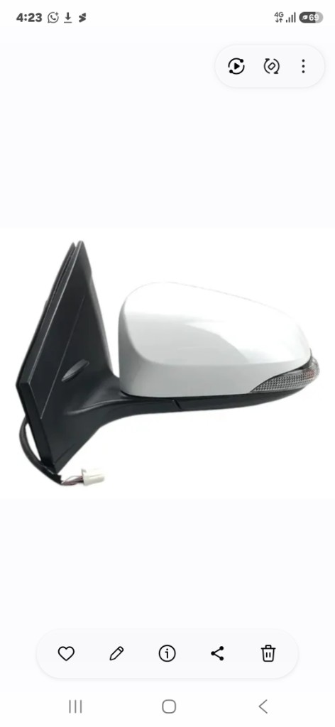 Espejo accent 12 led R blanco