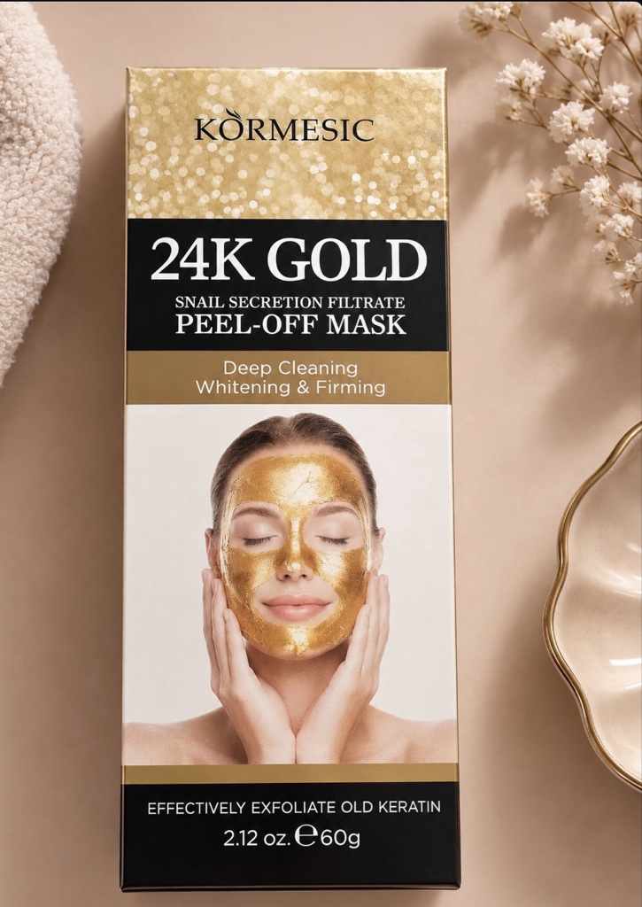 Kormesic mascara facial dorada peel of