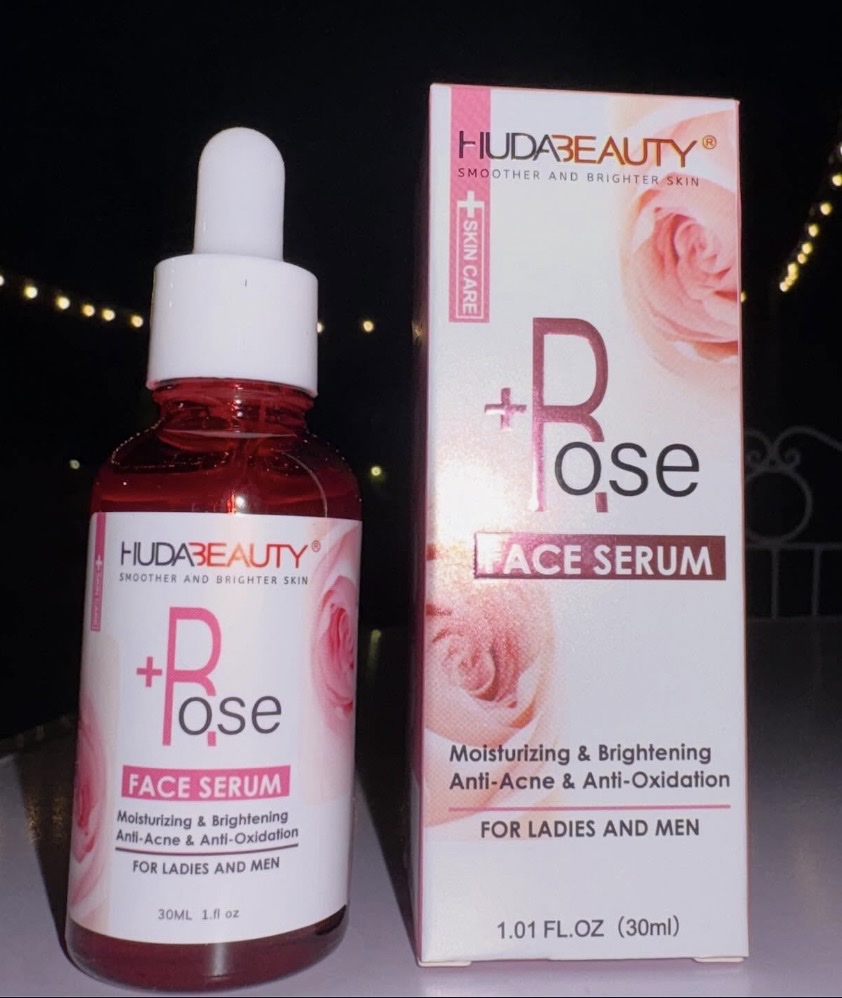 Huda Beauty +Rose serum facial