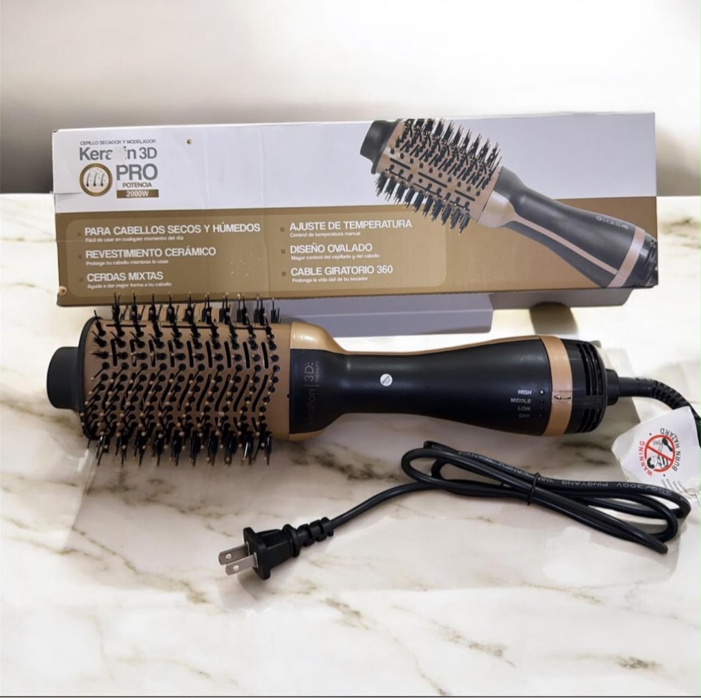 Cepillo secador keratina k032