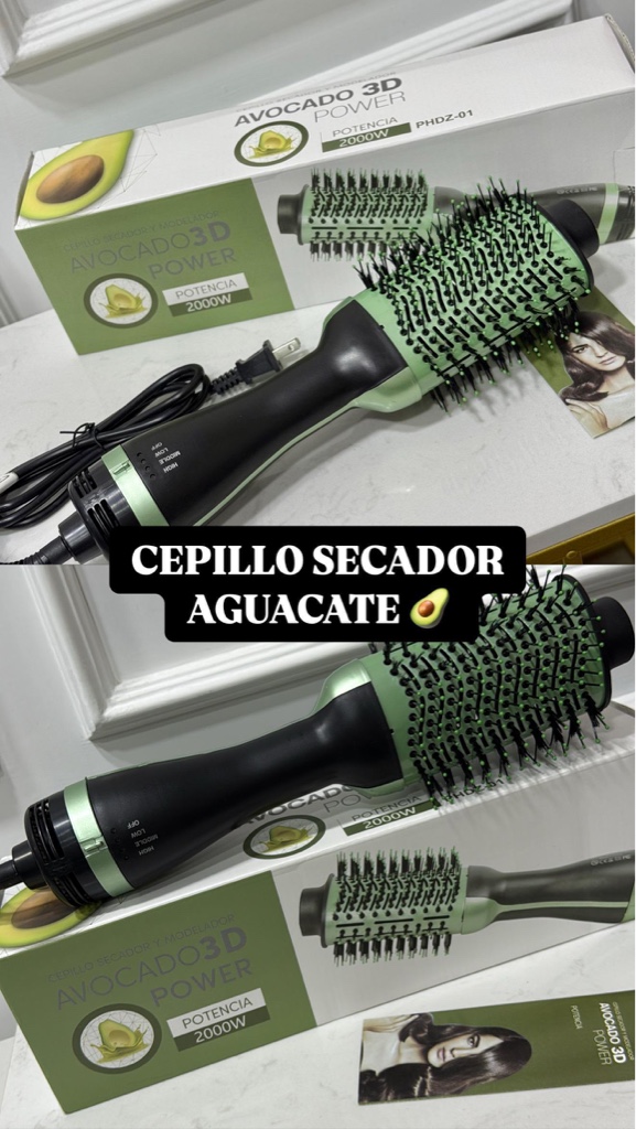 Cepillo secador aguacate cep032