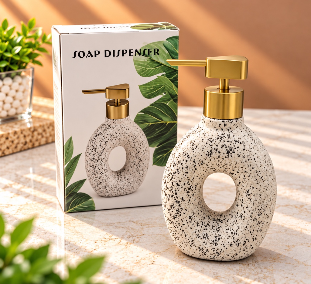 DISPENSADOR DE JABÓN RÚSTICO
