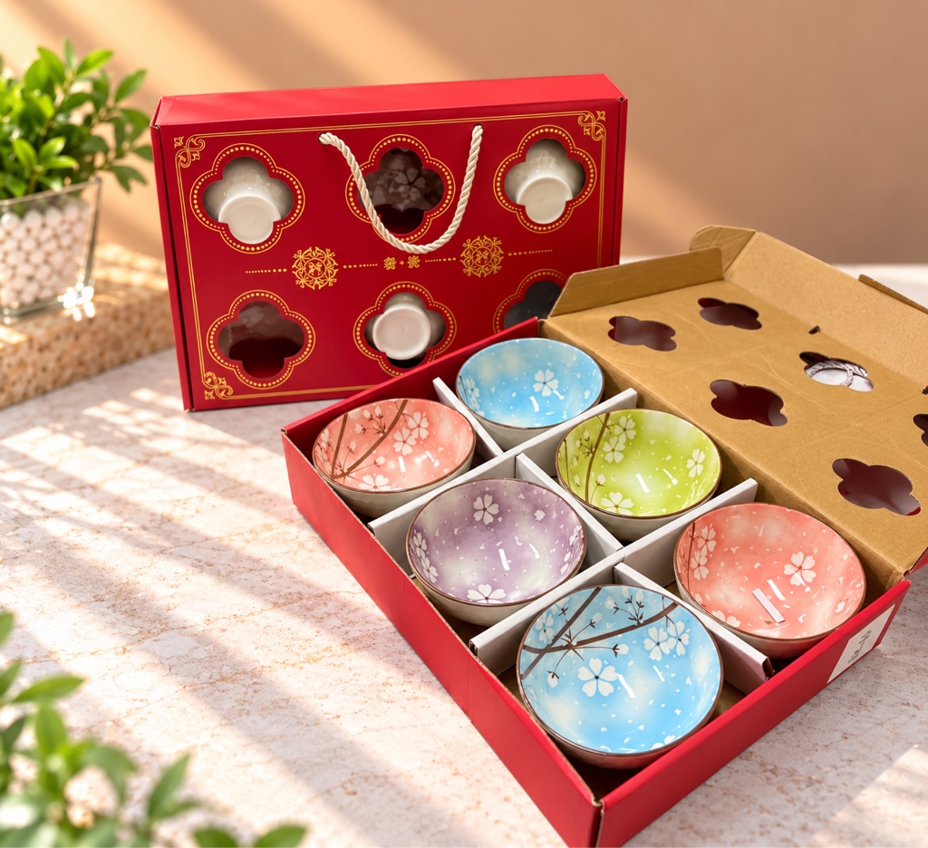 TAZAS DECORATIVOx6