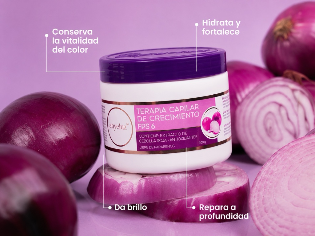 Terapia Capilar Anyeluz Cebolla Crecimiento 300 ML