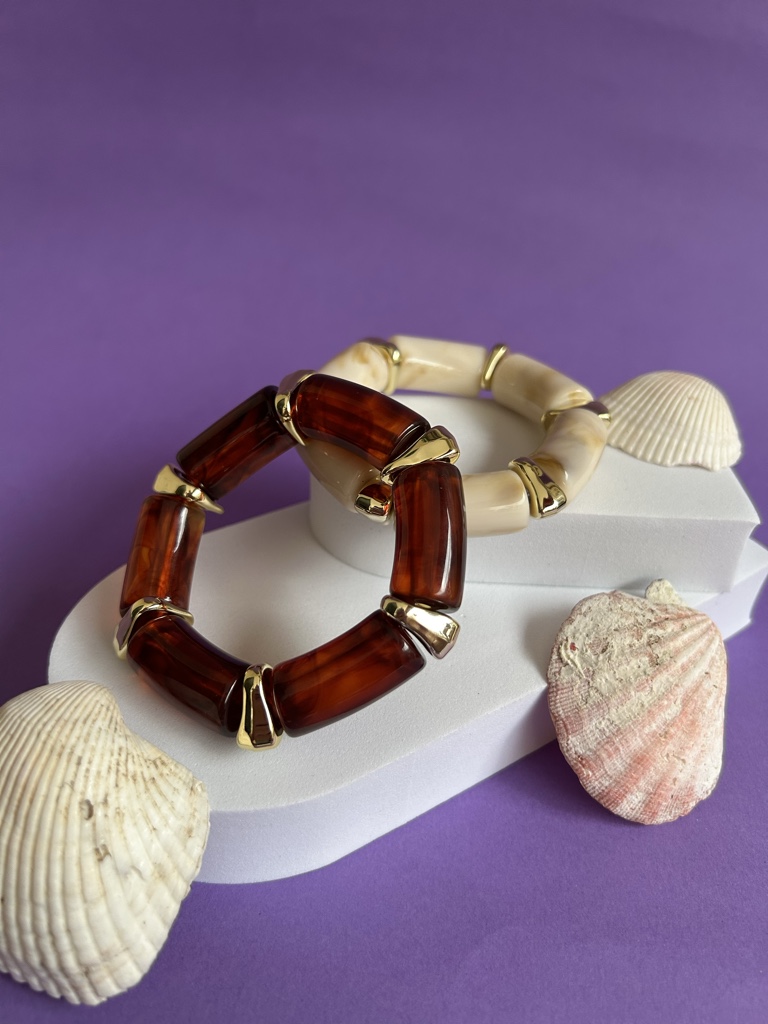 Pulseras Ámbar y Marfil