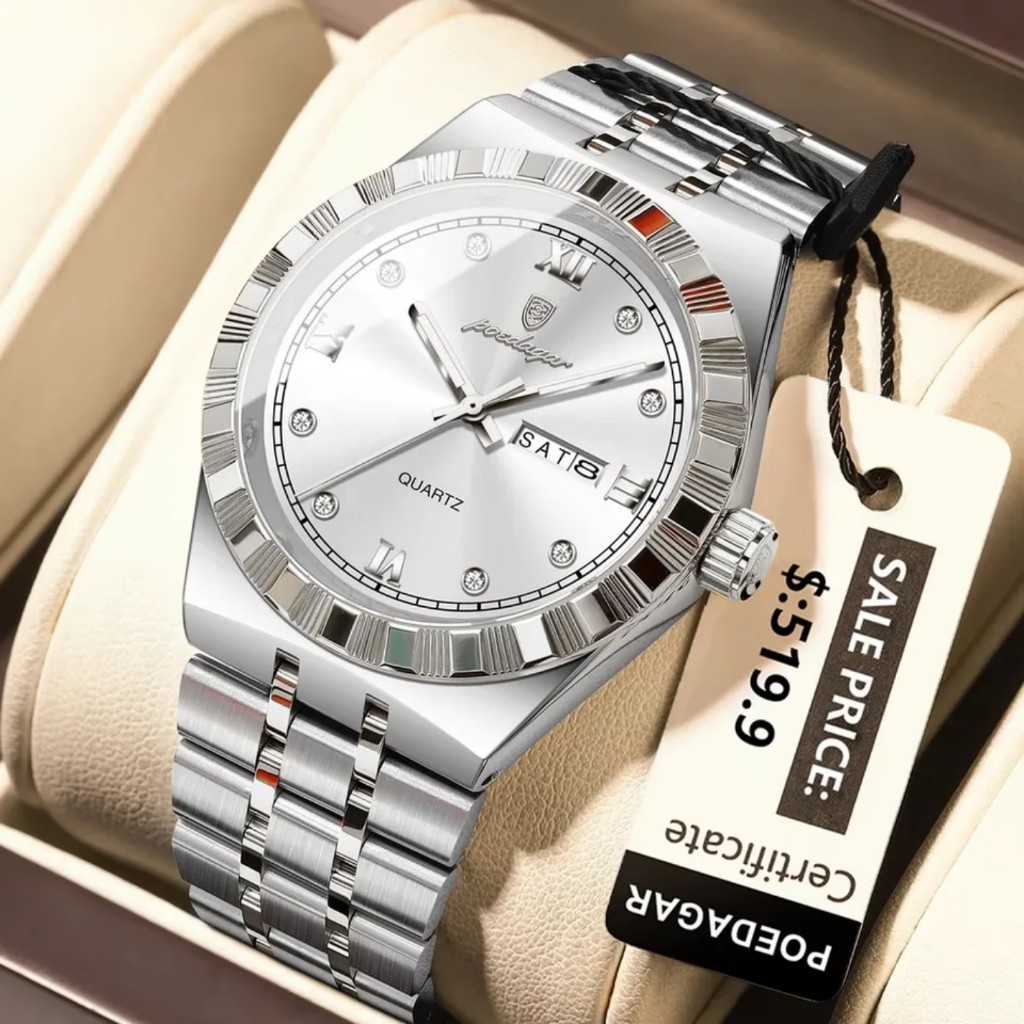 POEDAGAR reloj plateado