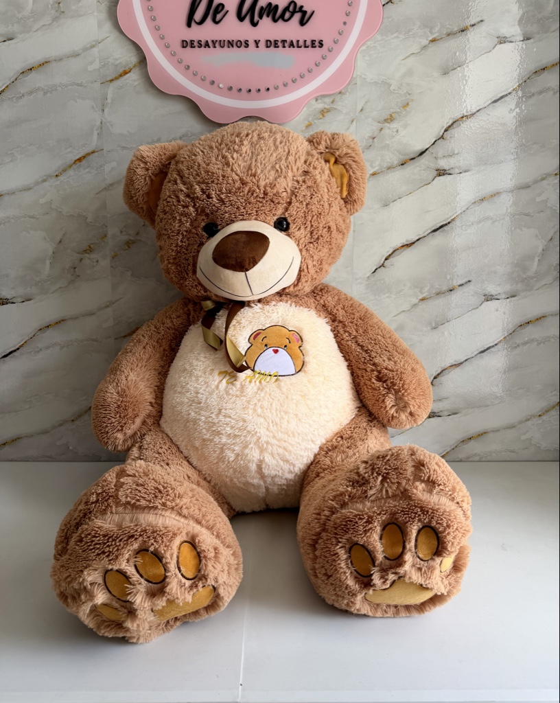 Oso caramelo, estampado barriga 1,50m