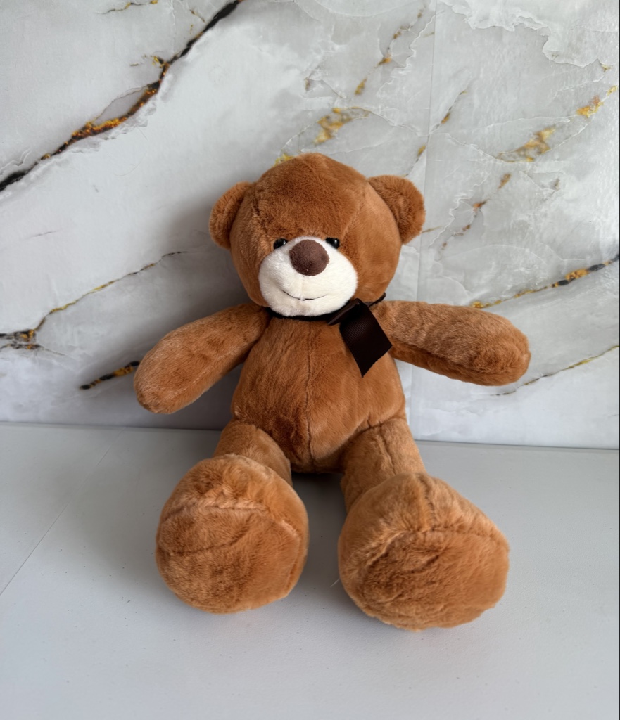 Oso patas largas, café claro 37cm