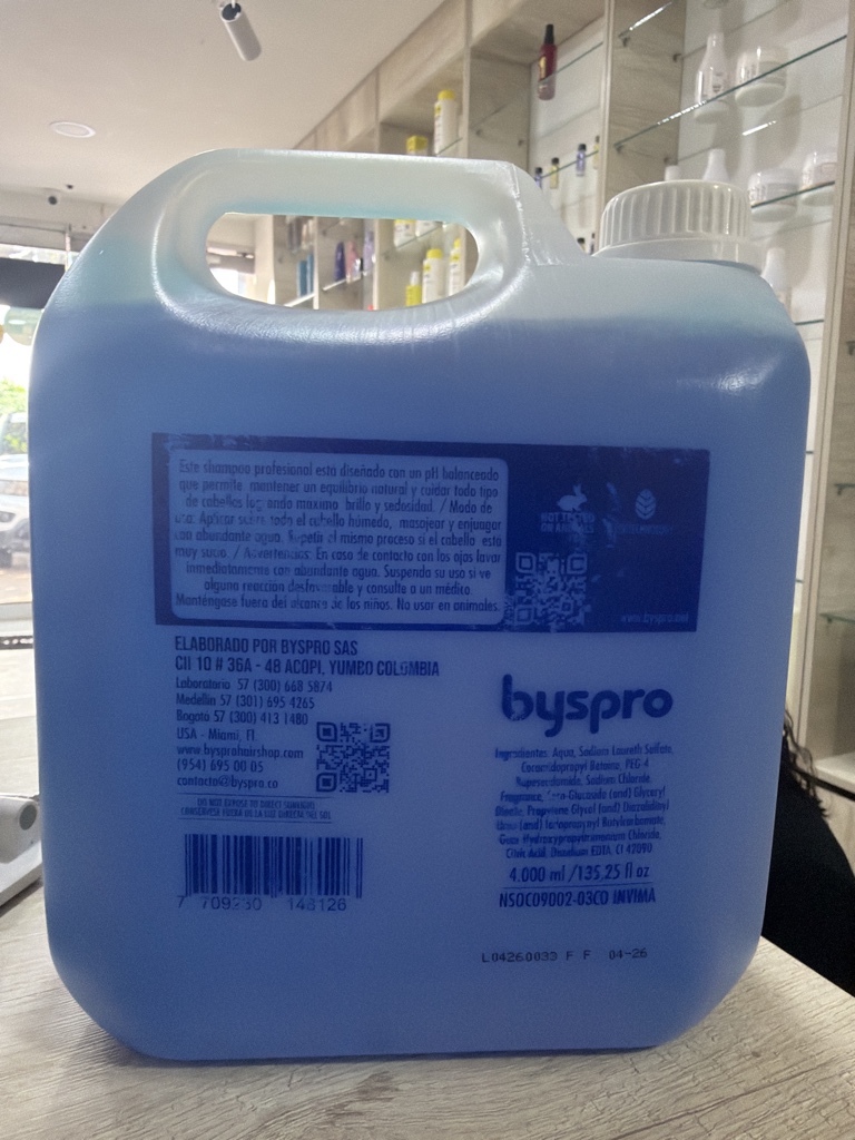 Byspro shampoo azul 4L