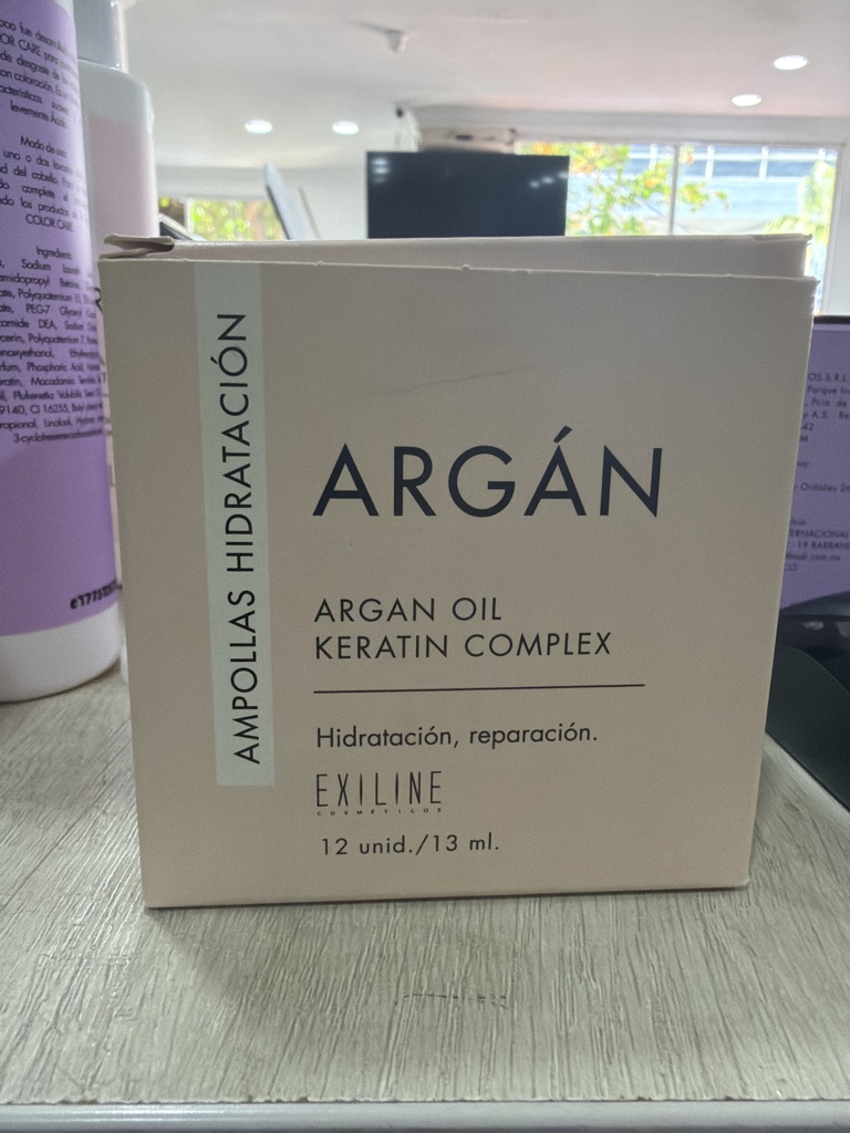 EXILINE Argán ampollas hidratación