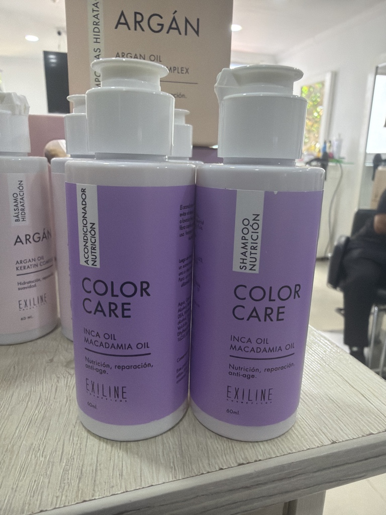 EXILINE Color Care shampoo y acondicionador nutricion 60 ml