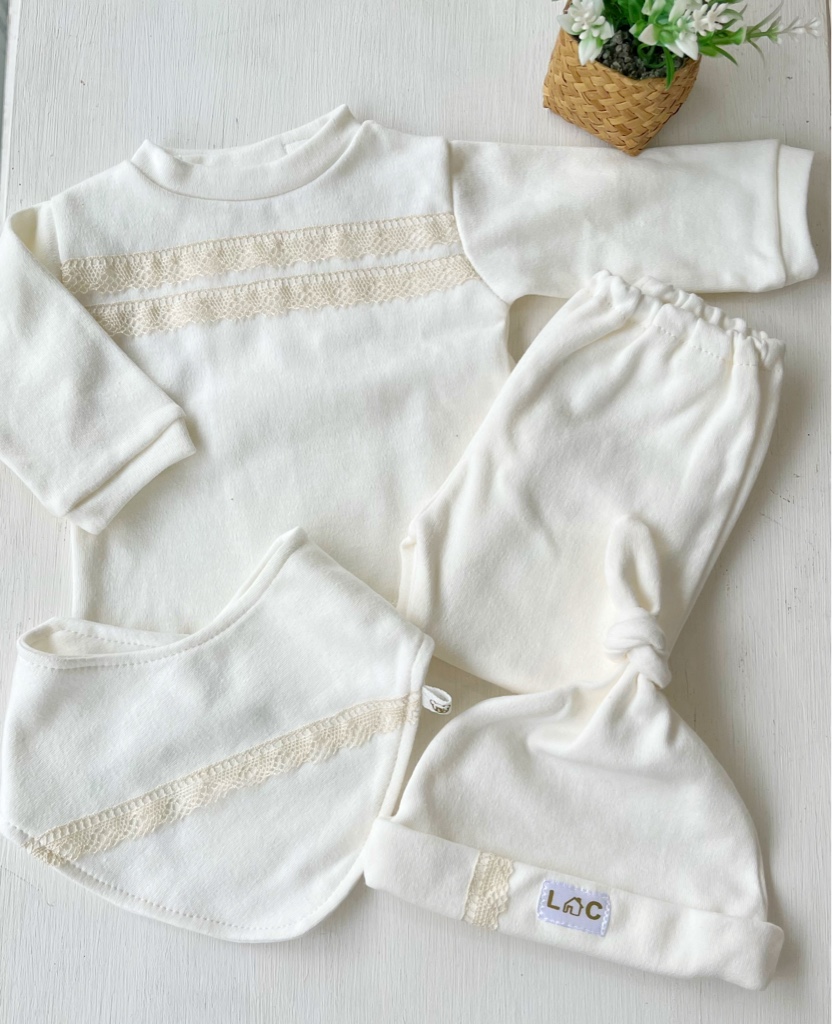 Conjunto de algodón cuatro piezas