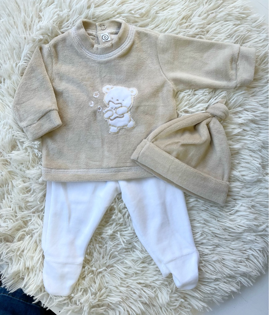 Conjunto plush beige “oso”