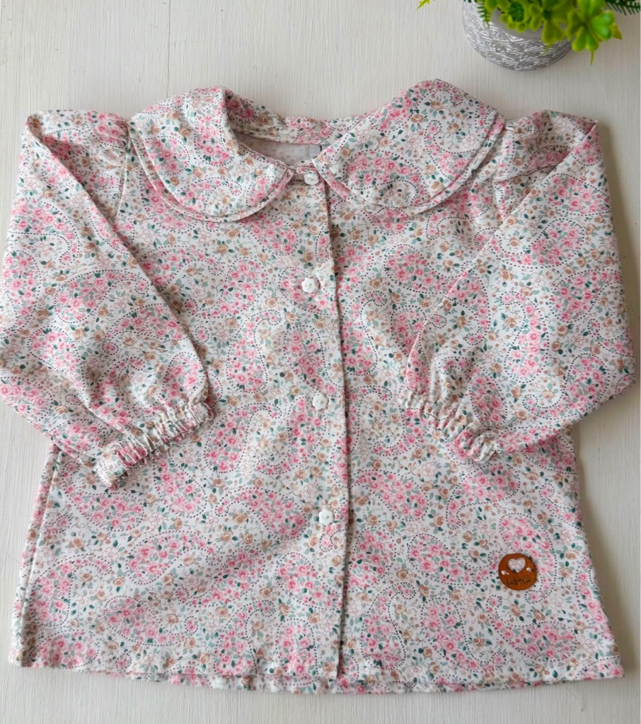 Camisa Flowers talle 3/6m