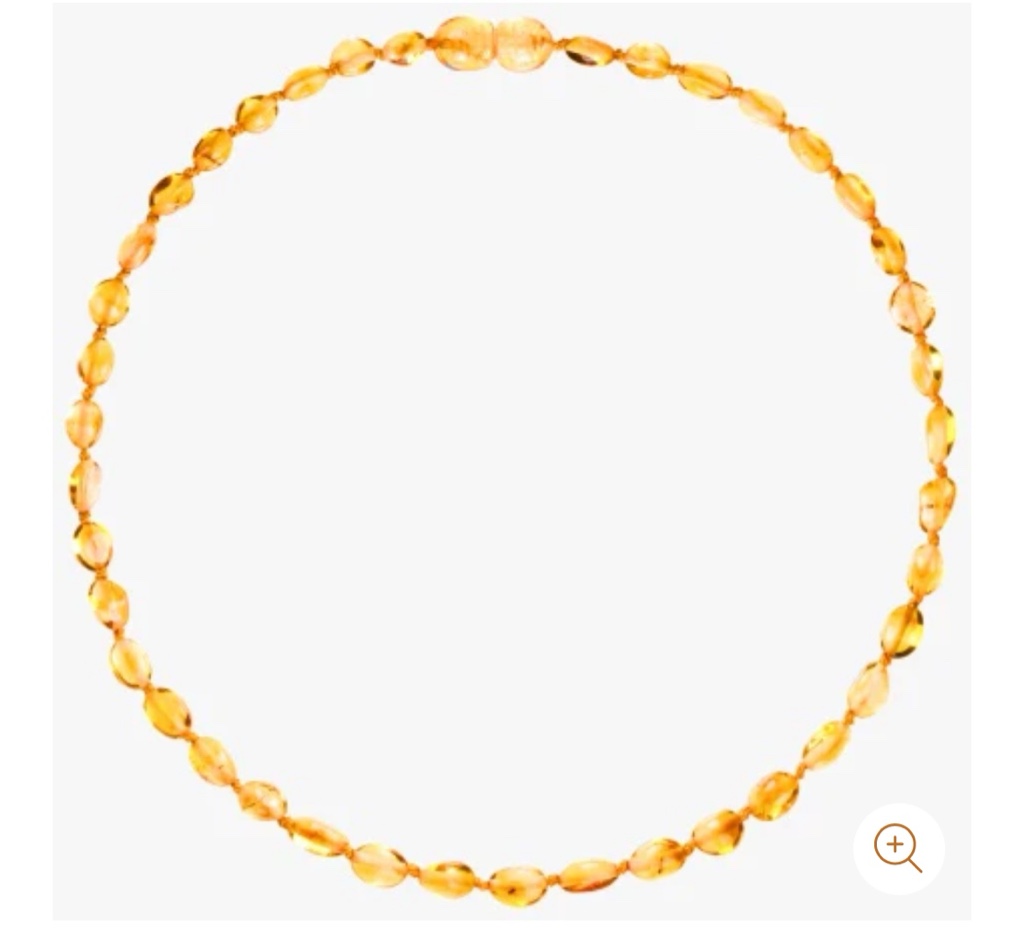 Collar de ámbar granito miel