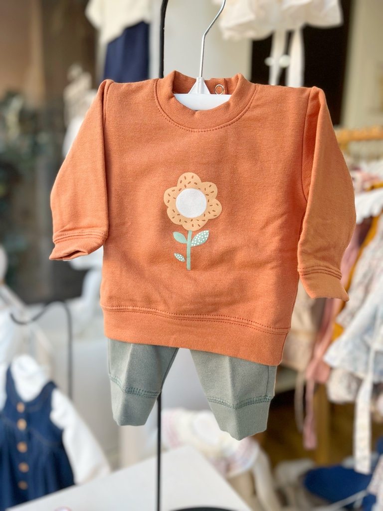 Conjunto algodón “Flor”