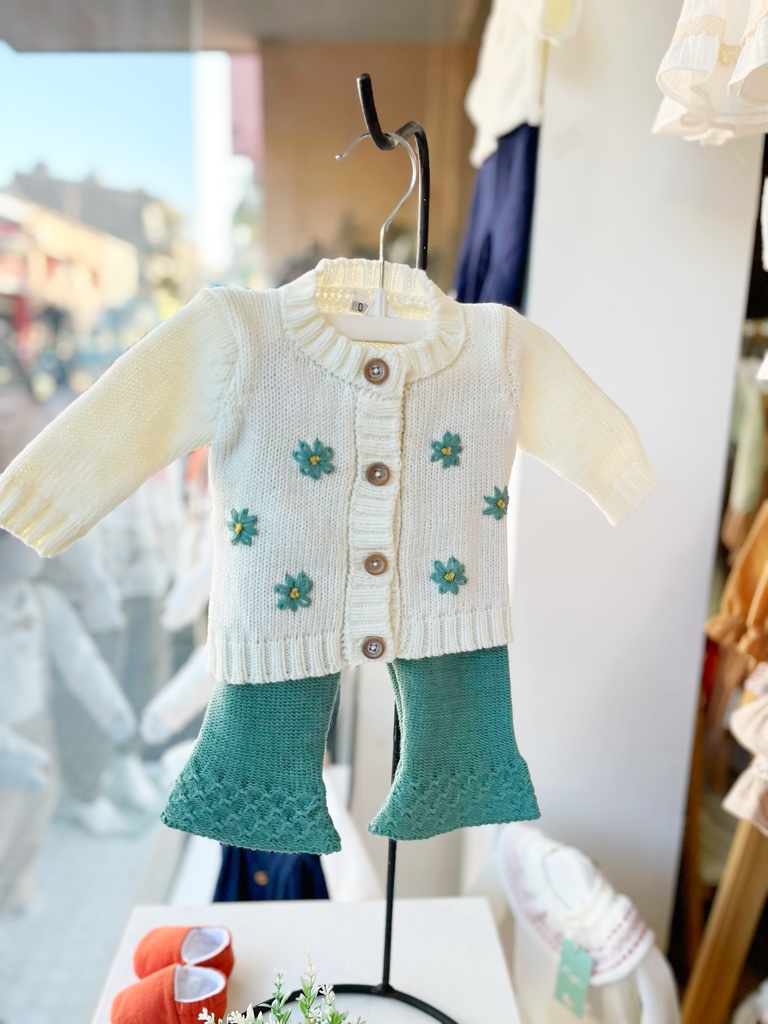 Conjunto “Margaritas” verde