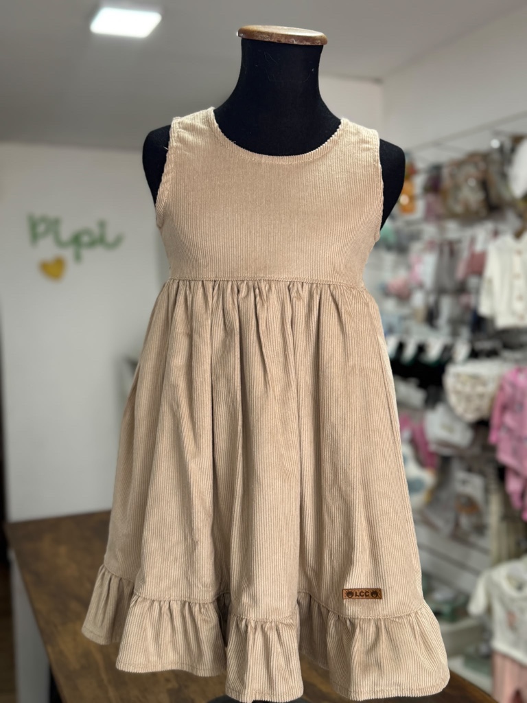 Vestido Clásico beige
