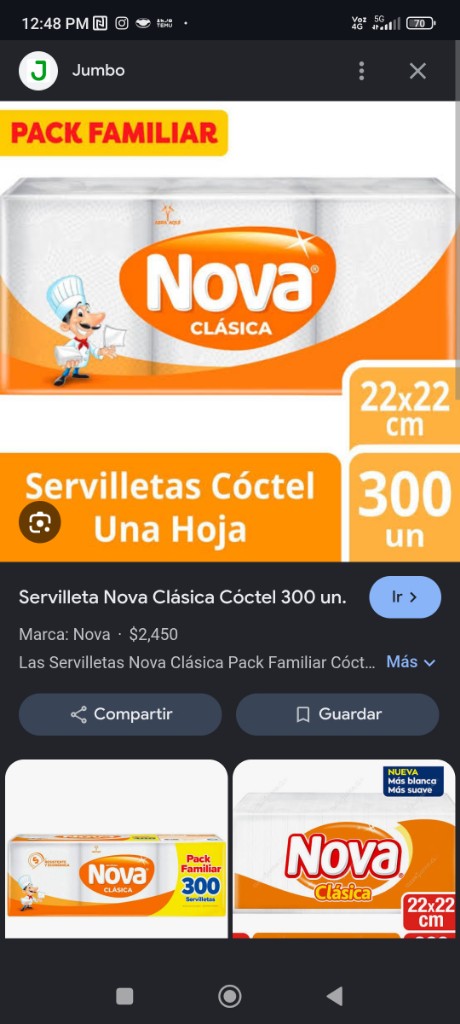 Servilleta Nova de 300u
