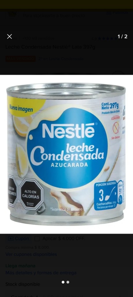 Leche condensada Nestlé