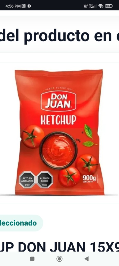 Ketchup don Juan x15 unidades