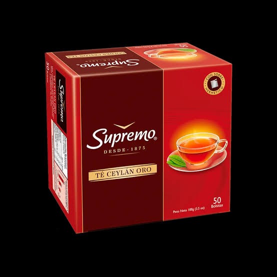 Te supremo línea de oro 50bolsitas x 10