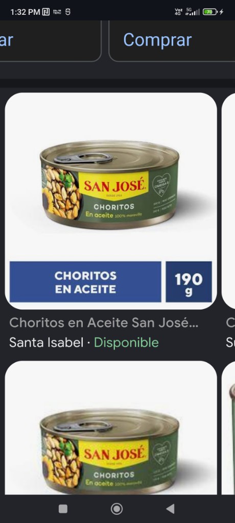 Chorito en aceite
