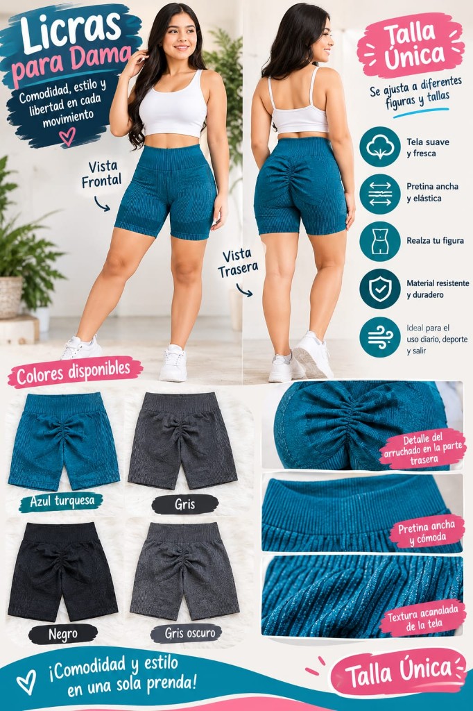 Licras para dama azul turquesa