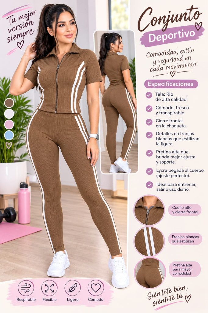 Conjunto deportivo cafe