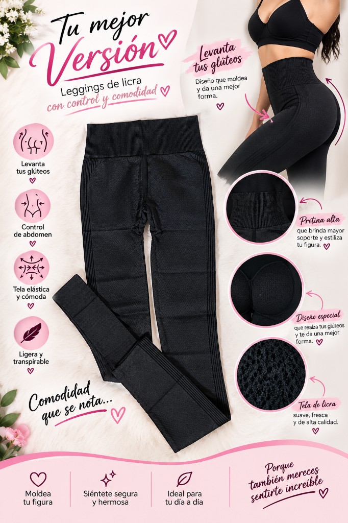 Leggings gris control abdomen