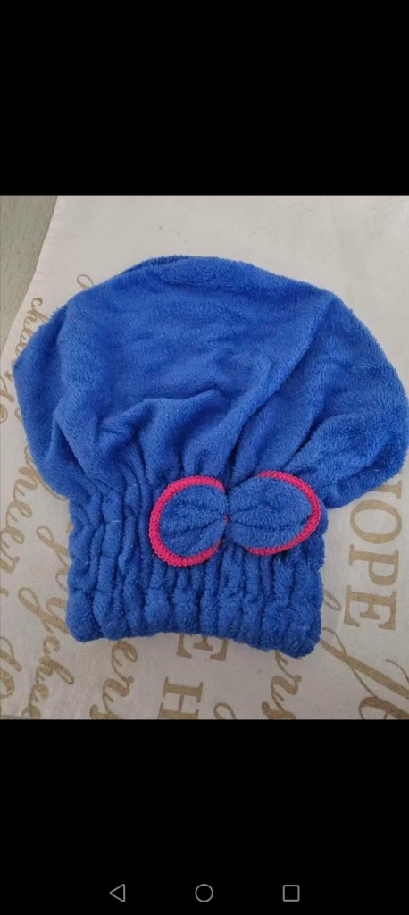 Gorro azul de baño