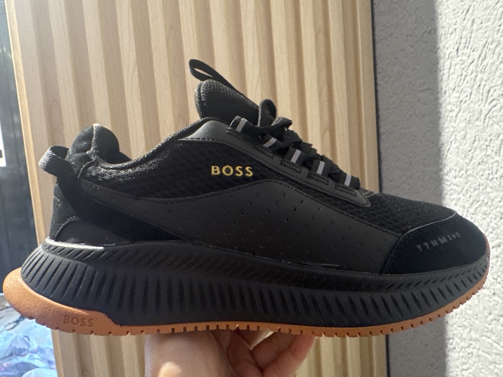 Tenis Boss Negro Naranja
