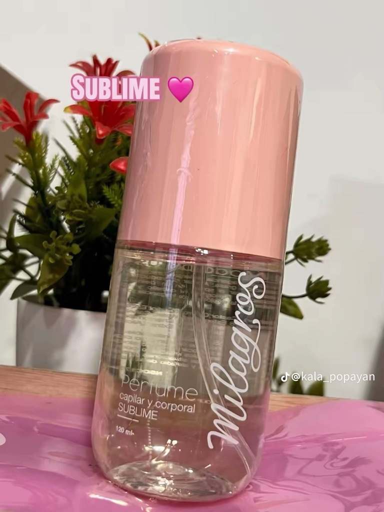 Perfume corporal y capilar Sublime Milagros