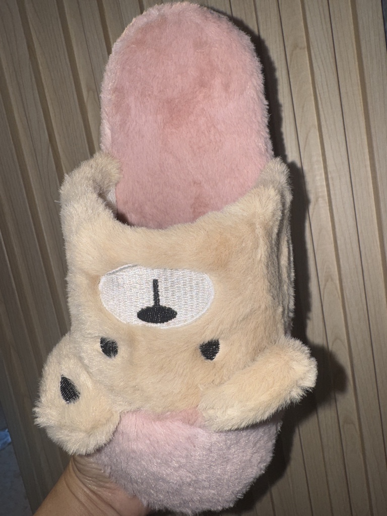 Pantuflas Oso Rosadas