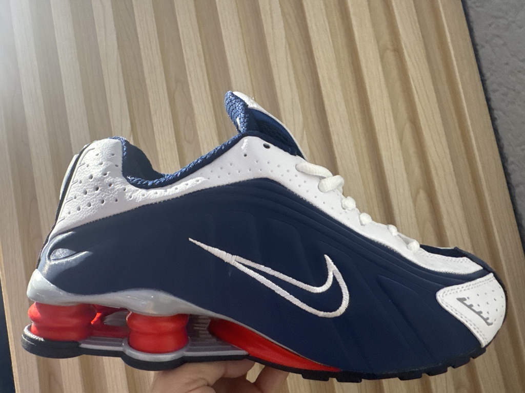 Tenis Nike Shox Azul Blanco
