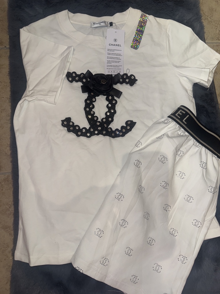 Conjunto Dama Blanco Brillitos