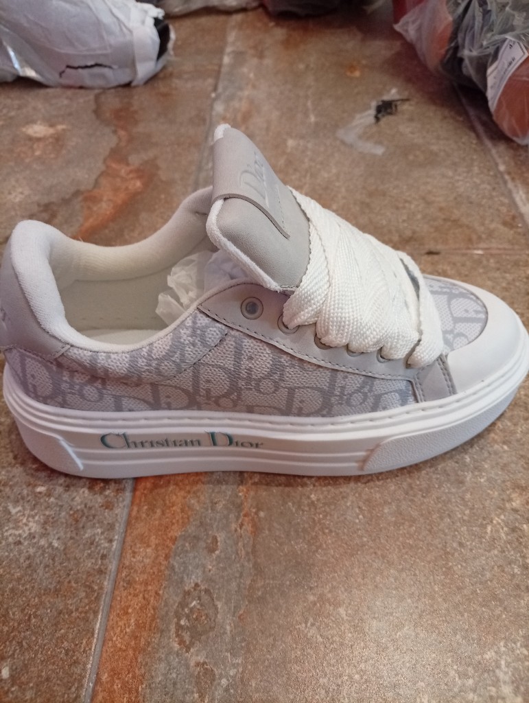 Tenis Christian Dior Blanco Gris