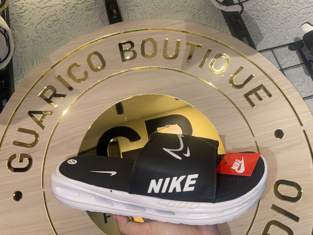 Chanclas Nike Negra Blanco