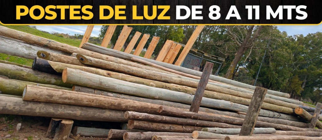 Poste de luz 9mt reutilizados