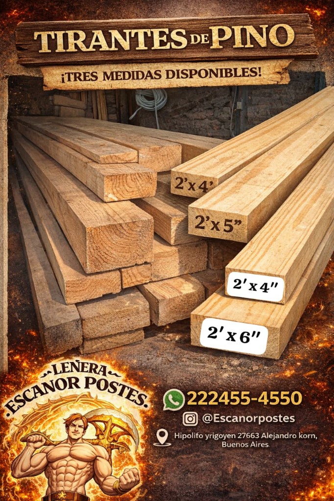 Tirantes 4mts 2x5