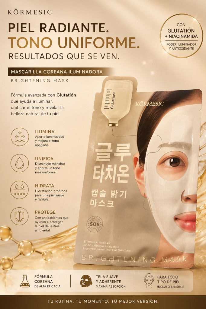 Mascarilla coreana iluminadora