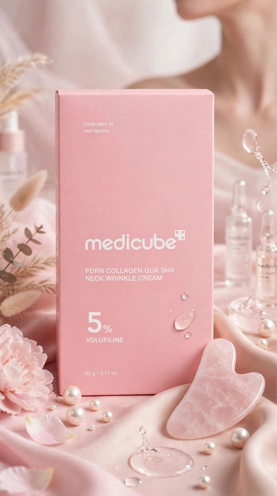 Medicube creme rosa para pescoço